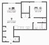 A1E 1 BD 1 Bath 838sqft